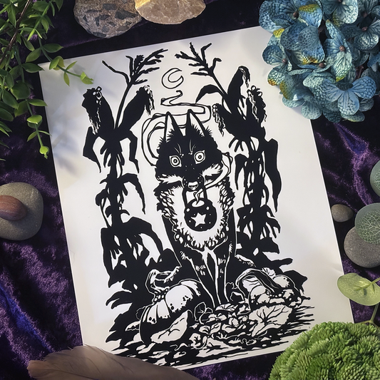 Night Wolf - Indie Art Print